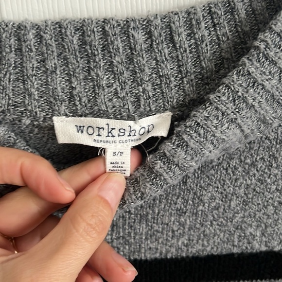 Ladies Workshop size‎ small cozy striped sweater - Picture 3 of 7